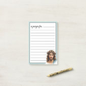 Kroon van Doornen Portret Gebedsruimte Jezus Post-it® Notes (Op bureau)
