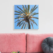 kroon van een palmboom canvas afdruk (Insitu (Woonkamer))