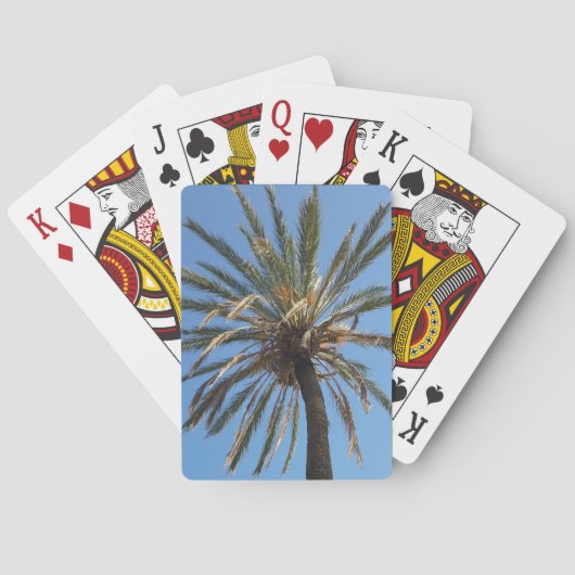 kroon van een palmboom speelkaarten (Achterkant)