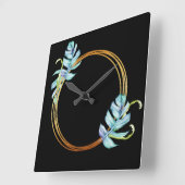 Kroon van het Blad Monstera van de natuur de Vierkante Klok (Hoek)