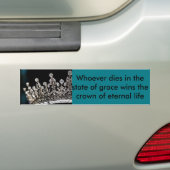Kroon van het leven bumpersticker (Op auto)