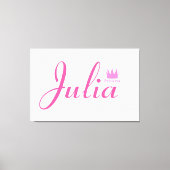 Kroon van prinses canvas afdruk (Voorkant)