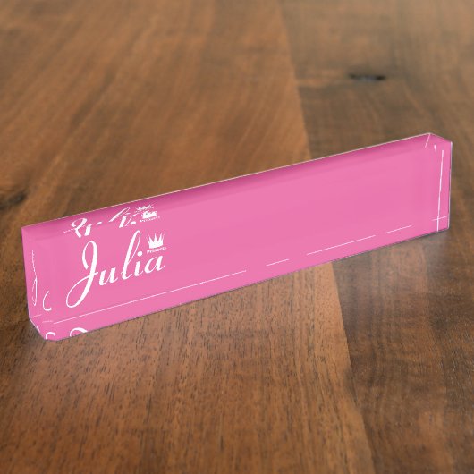 Kroon van prinses naambordje (Zijkant)