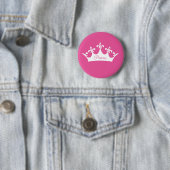 Kroon van prinses ronde button 5,7 cm (In situ)