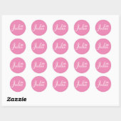 Kroon van prinses ronde sticker (Vel)