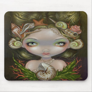 "Kroon van schelpen" Mousepad Muismat