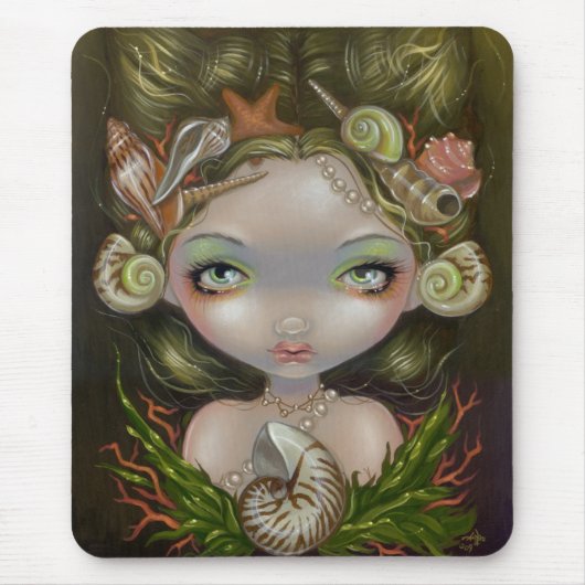 "Kroon van schelpen" Mousepad Muismat (Voorkant)