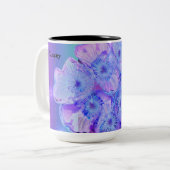 Kroon van thorns bewerkt voor kleur en ontwerp tweekleurige koffiemok (Voorkant links)