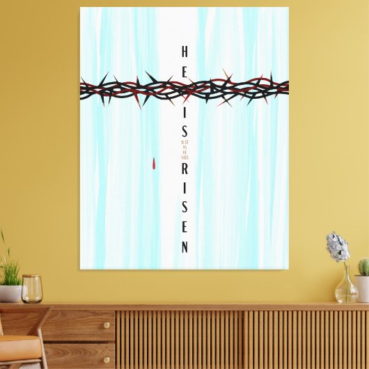 Kroon van Thorns Cross Canvas Afdruk (Insitu (Woonkamer))