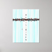 Kroon van Thorns Cross Canvas Afdruk (Voorkant)