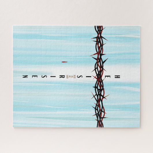 Kroon van Thorns Cross Legpuzzel (Horizontaal)