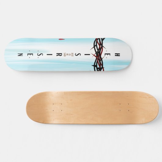 Kroon van Thorns Cross Persoonlijk Skateboard (Horizontaal)