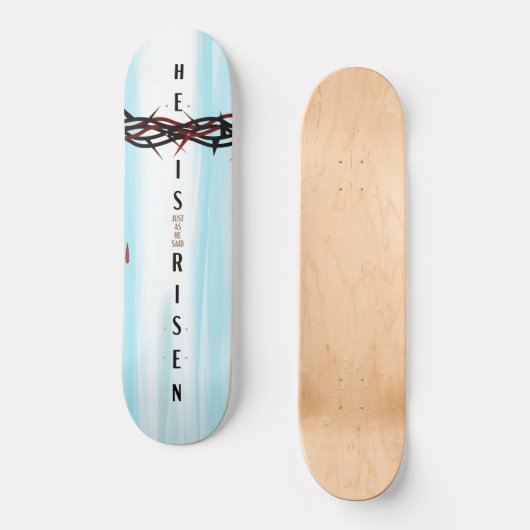 Kroon van Thorns Cross Persoonlijk Skateboard (Voorkant)