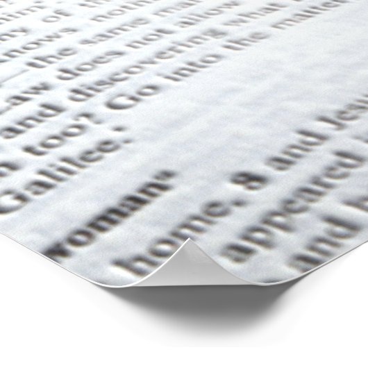 Kroon van Thorns Heart en Bijbel Poster (Hoek)