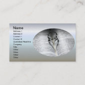 Kroon van Thorns Heart en Bijbel Visitekaartje (Voorkant)