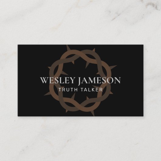 Kroon van Thorns Visitekaartje (Voorkant)