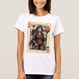 Kroon van Vlammen van de Middeleeuwse Hartenkoning T-shirt