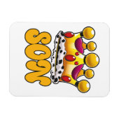 Kroon van zoon koning magneet (Horizontaal)