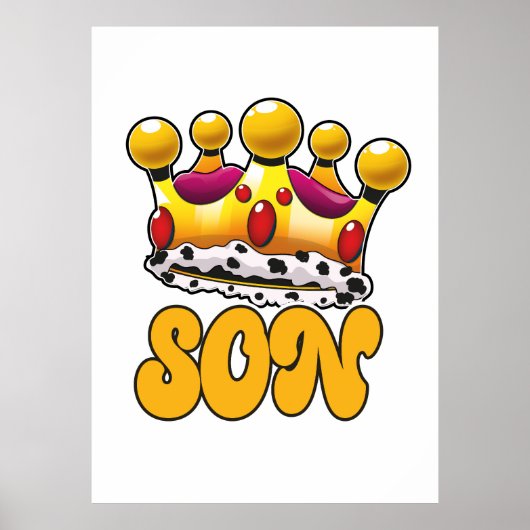 Kroon van zoon koning poster (Voorkant)
