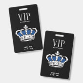Kroon VIP-badge Badge (Voor- en achterkant)