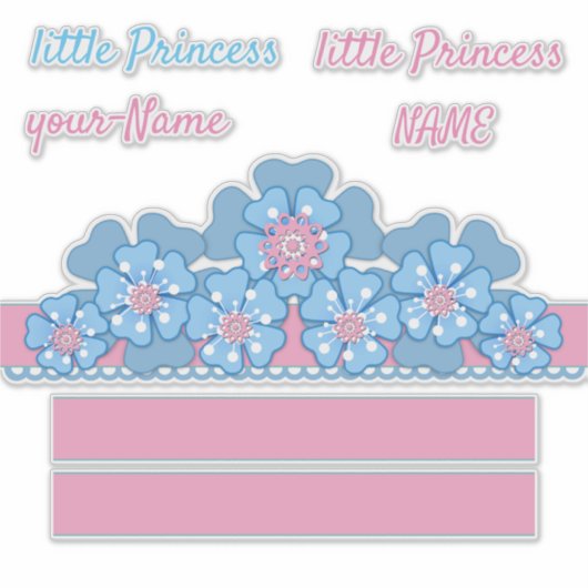 Kroon voor kleine prinses sticker (Voorkant)