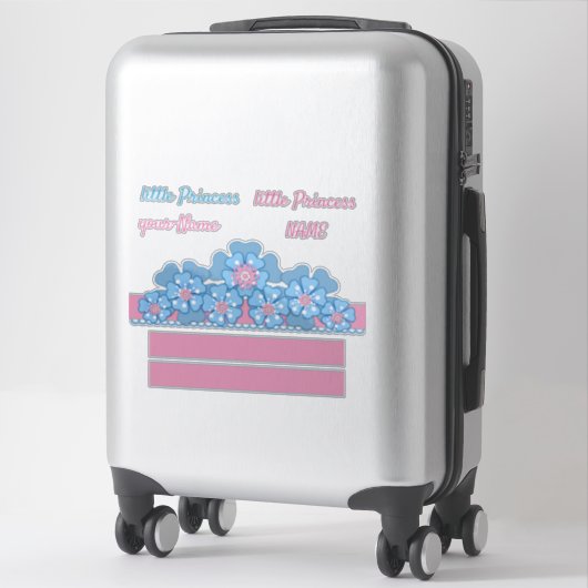 Kroon voor kleine prinses sticker (Koffer)