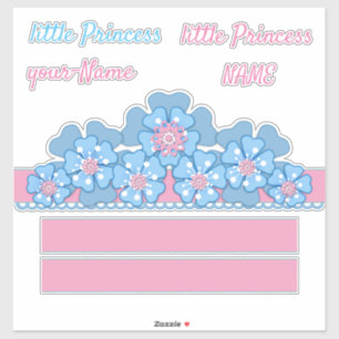 Kroon voor weinig Prinses Sticker