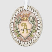 Kroon Wing Monogram Ornament (voorkant)
