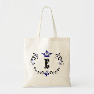 Kroon Wreath Monogram 'E' Tote Bag