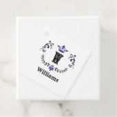 Kroon Wreath Monogram 'W' Bedankjes Labels (In situ)