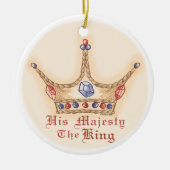 Kroon Zijne Majesteit Koning ornament (Voorkant)