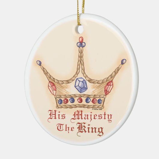 Kroon Zijne Majesteit Koning ornament (Links)