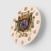 Kroonbanner Adelaars Achternaam Ronde Klok (Hoek)