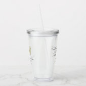 Kroonbijbelvers Christelijk Faith Golden Acryl Drinkbeker (Links)