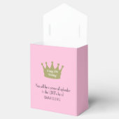 Kroonbijbelvers Christelijk Faith Light Pink Bedankdoosjes (Geopend)