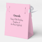 Kroonbijbelvers Christelijk Faith Light Pink Bedankdoosjes (Achterkant)