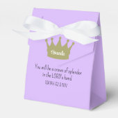 Kroonbijbelvers Christelijk geloofslicht Paarse Bedankdoosjes (Voorkant Zijde)