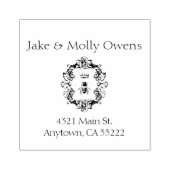 kroonbijen - Gepersonaliseerd Rubberstempel (Afrduk)