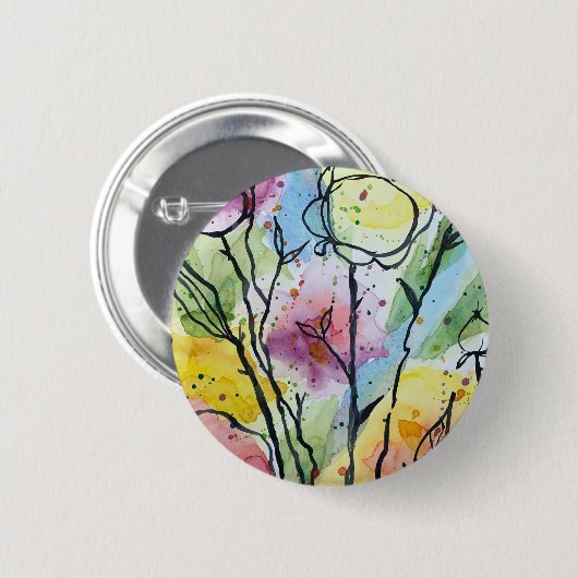 kroonbloemtuin ronde button 5,7 cm (Voorkant /achterkant)