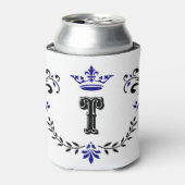 kroonboulevonmonogram "T" Blikjeskoeler (Blikje Voorkant)