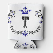 kroonboulevonmonogram "T" Blikjeskoeler (Voorkant)