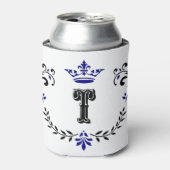 kroonboulevonmonogram "T" Blikjeskoeler (Blikje Voorkant)