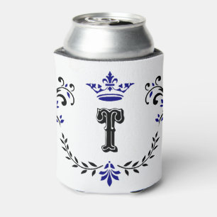 kroonboulevonmonogram "T" Blikjeskoeler