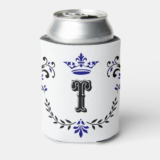 kroonboulevonmonogram "T" Blikjeskoeler (Blikje Achterkant)