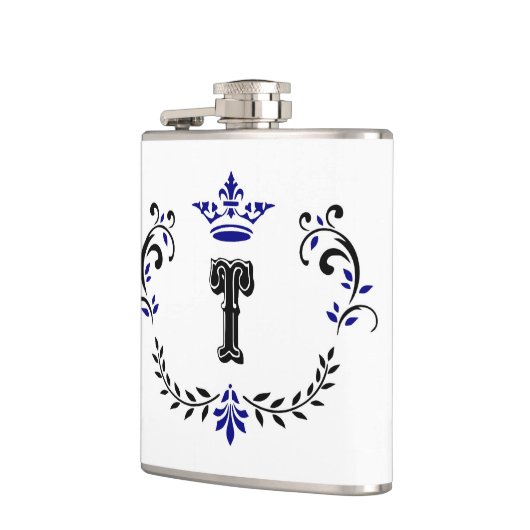 kroonboulevonmonogram "T" Heupfles (Links)