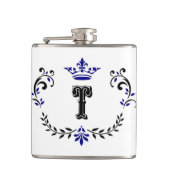 kroonboulevonmonogram "T" Heupfles (Voorkant)