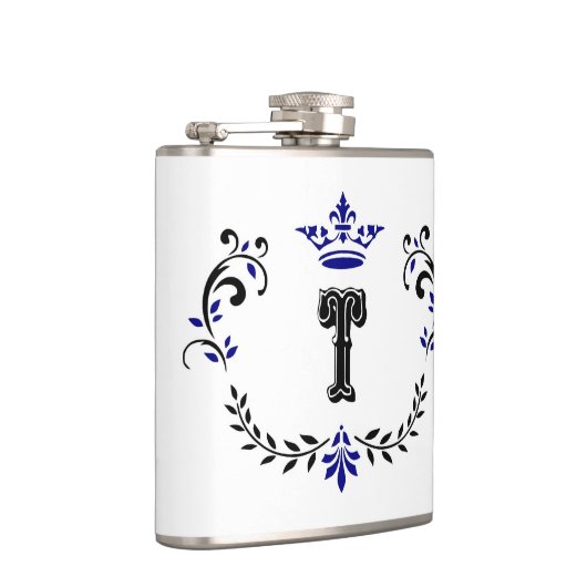 kroonboulevonmonogram "T" Heupfles (Rechts)