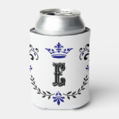 kroonboulevormmonogram "E" Blikjeskoeler (Blikje Voorkant)