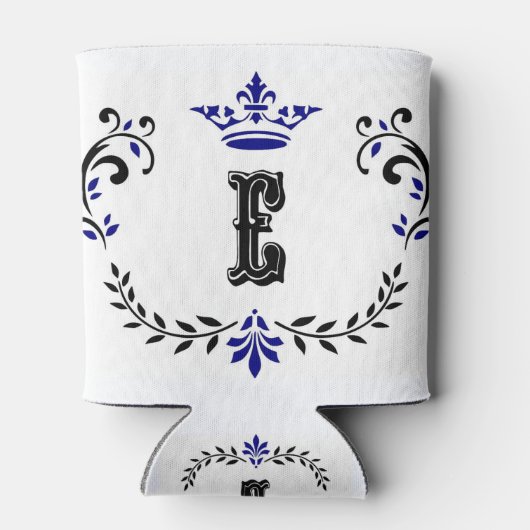 kroonboulevormmonogram "E" Blikjeskoeler (Achterkant)