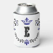 kroonboulevormmonogram "E" Blikjeskoeler (Blikje Achterkant)